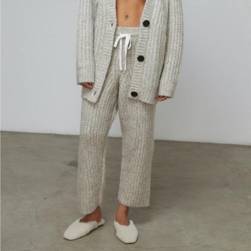 Lunya Chunky Wool Alpaca Knit Crop Pant